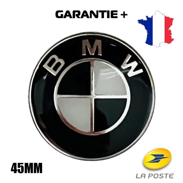 Embleme logo de volant 45mm bmw noir Stock en France