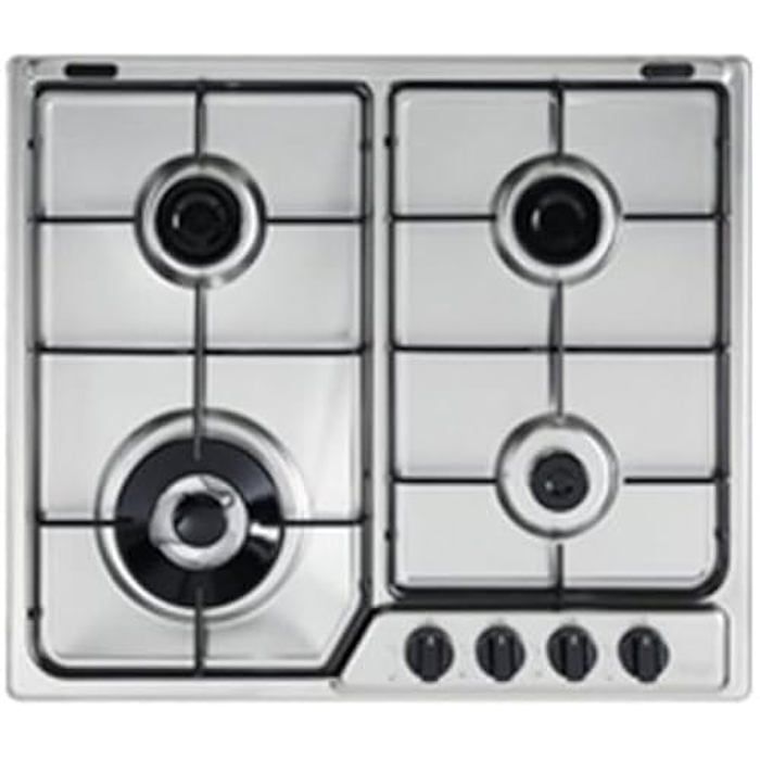 Table de cuisson gaz DE'LONGHI YAF46ASDV 60cm Commandes frontales Brûleur ultra rapide