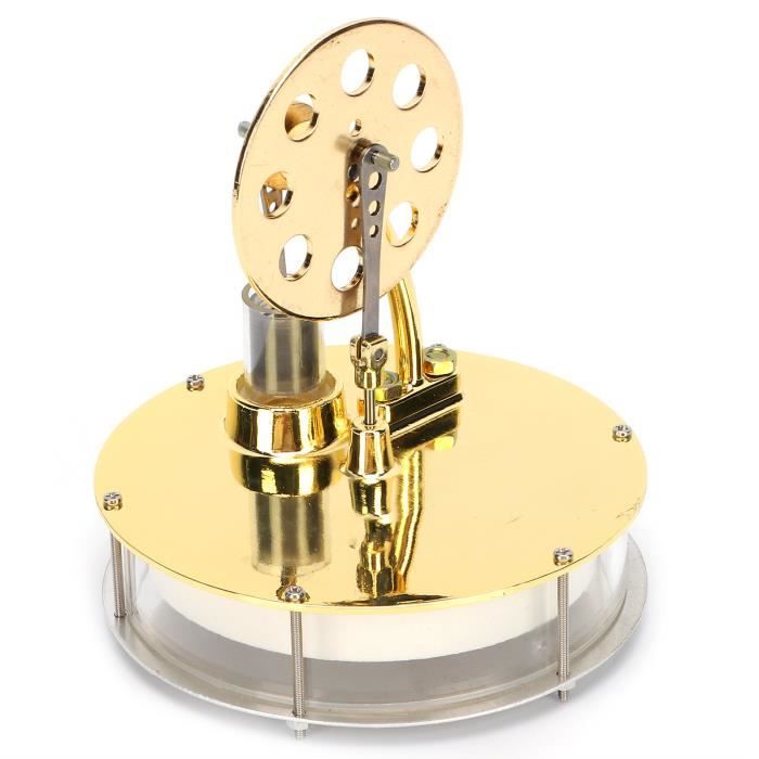 Modèle De Moteur Stirling Basse Température – En Alliage De Zinc, 11x9,5x9,5 Cm – Pour Démonstration, Enseignement, Décoration - 2