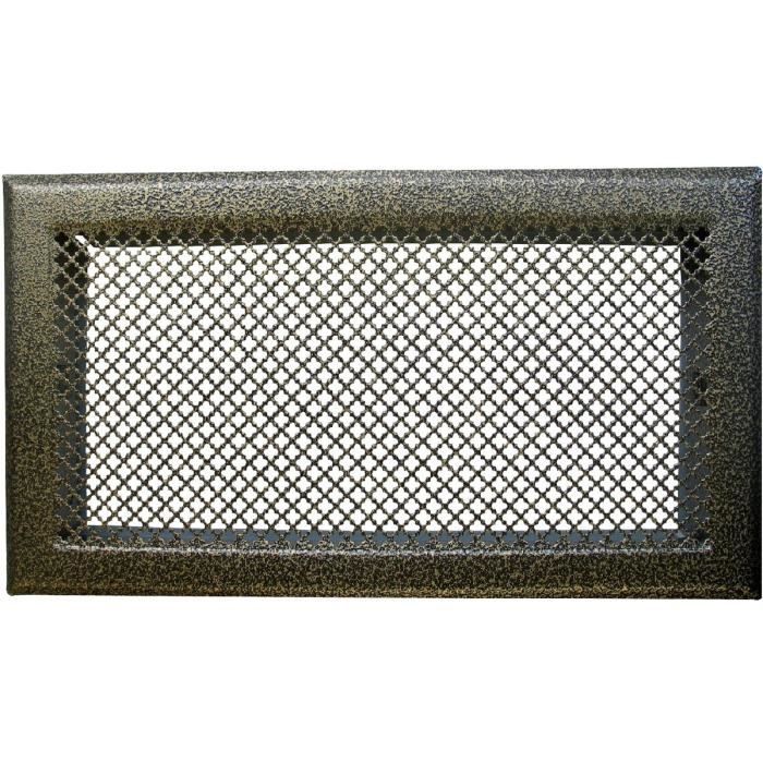 Grille de cheminée avec précadre DMO Bronze 345x195mm - Cdiscount