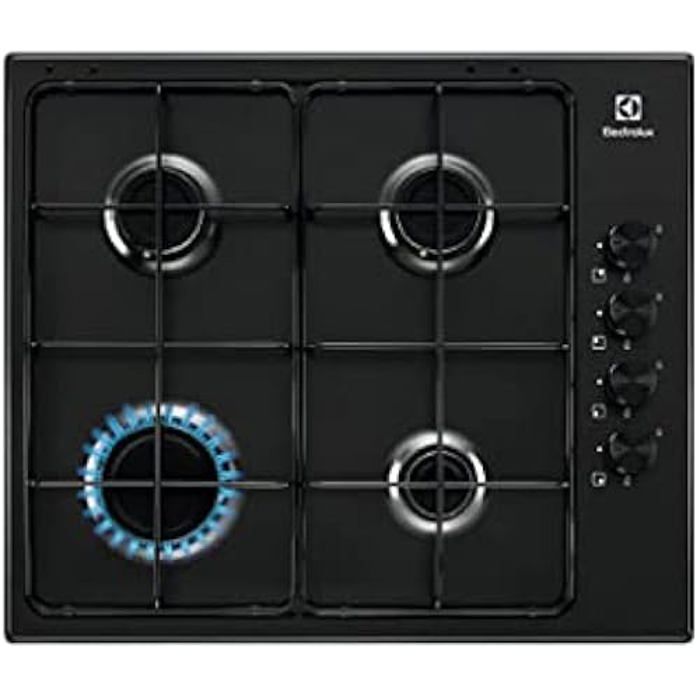 Piano de cuisson à gaz Electrolux KGS6404B Brûleurs flamme pure 59 cm x 51 cm