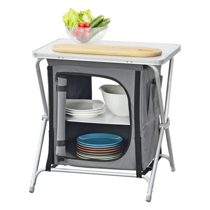 Meuble de Cuisine de Camping Tullinge Pliable 64 x 60 x 45 cm