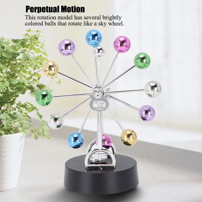 Pendule à Mouvement Perpétuel Orbite Céleste | Décoration De Bureau Gadget Scientifique | Cadeau Enseignant Physique