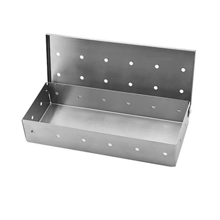 Fumoir En Acier FAL – 70x39x26 Cm – Pour Fumage à Chaud Ou à Froid – Avec Thermomètre Et Bac à Braises