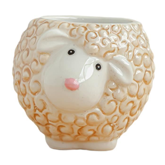 Dessin Anime Mignon Pots Succulents Petit Pot De Fleur En Ceramique Rempotage En Ceramique Plantes De Table Mouton 7x8 5x6 5cm Cdiscount Jardin