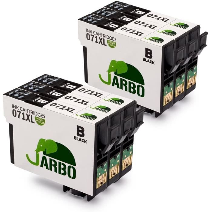 Lot De 12 Cartouches D'Encre Compatibles Pour Epson DX5000 DX6000 (711 712 713 714 715)
