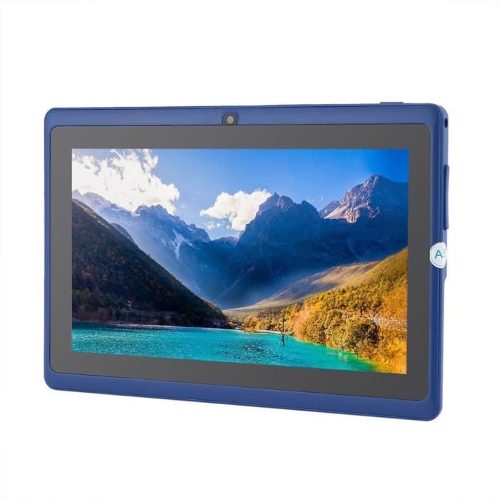 Tablette 7 pouces Android 4.4 Quad Core Q88 Bleu – 512 Mo + 4 Go