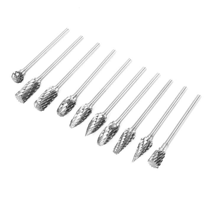 Lot De 10 Fraises En Bout En Acier Tungstène - Diamètres 0,8 à 3,175 Mm - Pour Gravure PCB, Découpe Métal, Plastique - Avec Boîte De Rangement