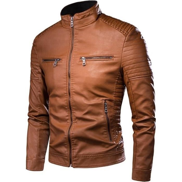Veste moto sales vintage homme