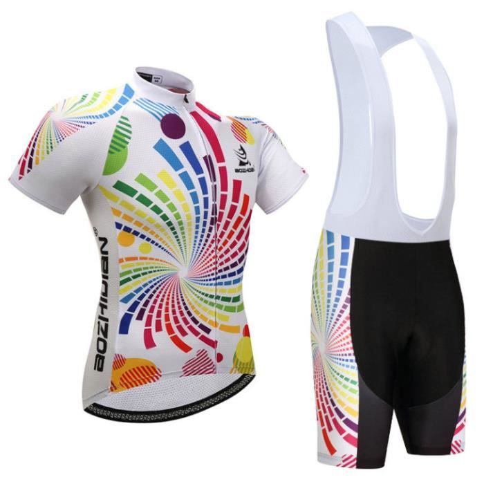 Maillot De Cyclisme Homme - T-shirt Respirant Manches Courtes, Séchage Rapide, Pour VTT Ou Route, En Polyester Léger