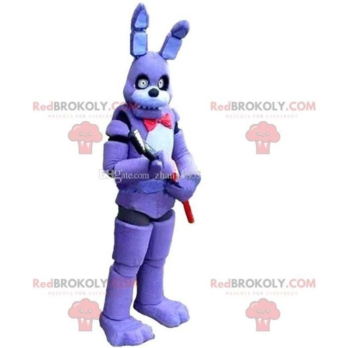 Mascotte Du Celebre Lapin Violet De Jeu Video 5 Nuits A Freddy Costume Redbrokoly Com Personnalisable Cdiscount Jeux Jouets