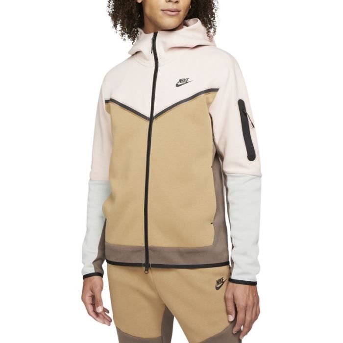 Sweat à Capuche Nike TECH FLEECE Beige - Cdiscount Prêt-à-Porter