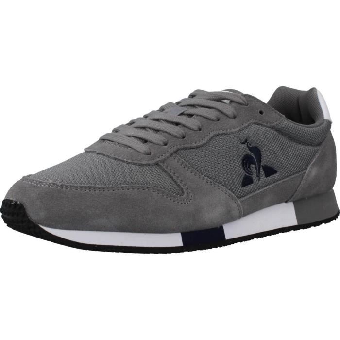 Le Coq Sportif Basket - LE COQ SPORTIF - 132641 - Gris - Cuir - Semelle intérieure amovible