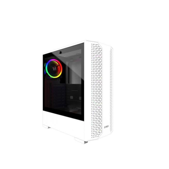 MRED - Boîtier PC Gamer ATX - Blanc RGB Dream Eyes