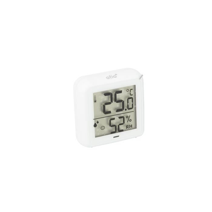 Thermomètre intérieur à écran LCD - Blanc - Otio