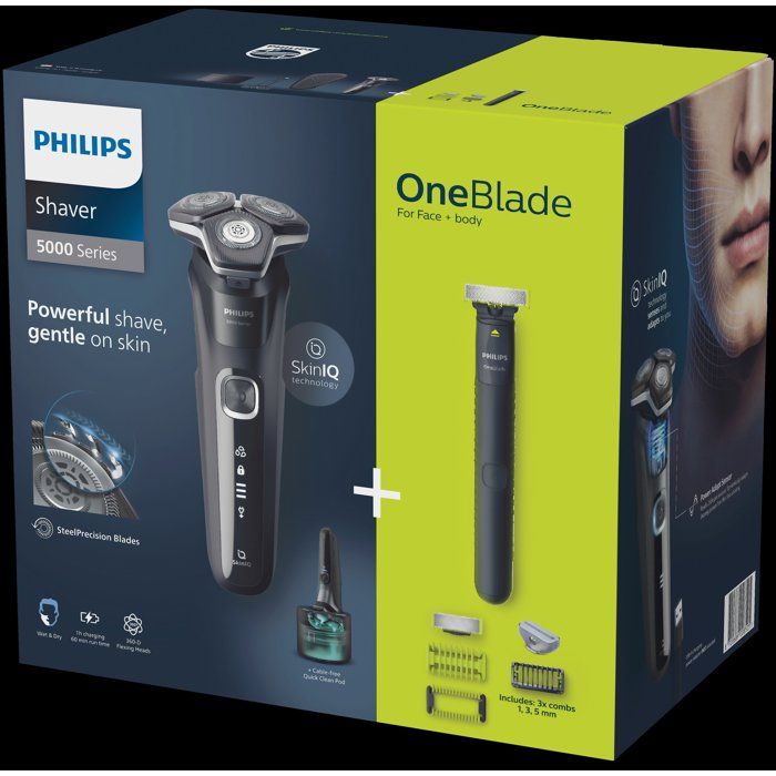 Rasoir Électrique PHILIPS S5898/79 – Autonomie 60 min, Étanche, Rechargeable - vue 6