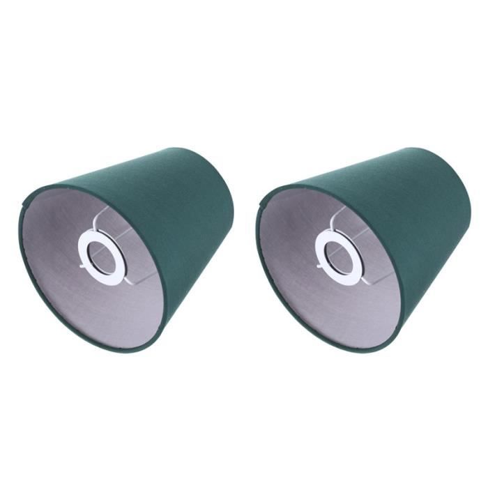 Lot De 2 Abat-jour Rétro En Tissu à Clipser - Pour Lampe De Table Ou Applique, Protection Anti-poussière, Gris Clair - 7