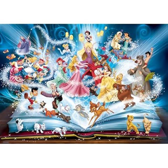 Puzzle - RAVENSBURGER - Le livre magique des contes Disney - 1500 pièces - Multicolore - Relaxation