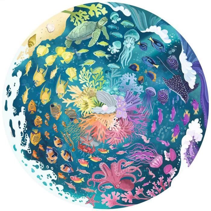 Puzzle Rond 500 pièces : Circle Of Colors : Océan Ravensburger France