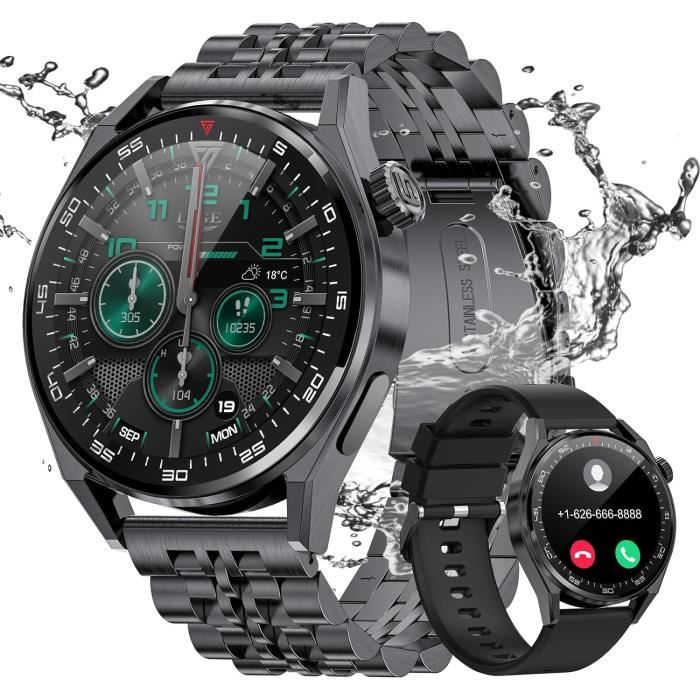 Montre Connectée Homme - Écran 1.7" HD, Appels Bluetooth, 1000 MAh, 114 Modes Sport, IP68, Suivi Santé - Compatible Android/iOS - 9