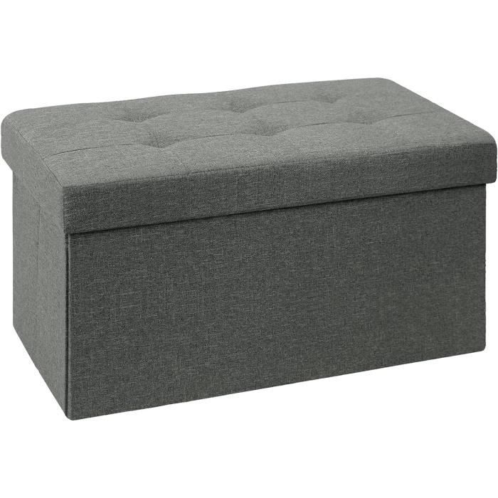 Pouf De Rangement Pliable Tabouret Banc De Rangement Multifo En Ance