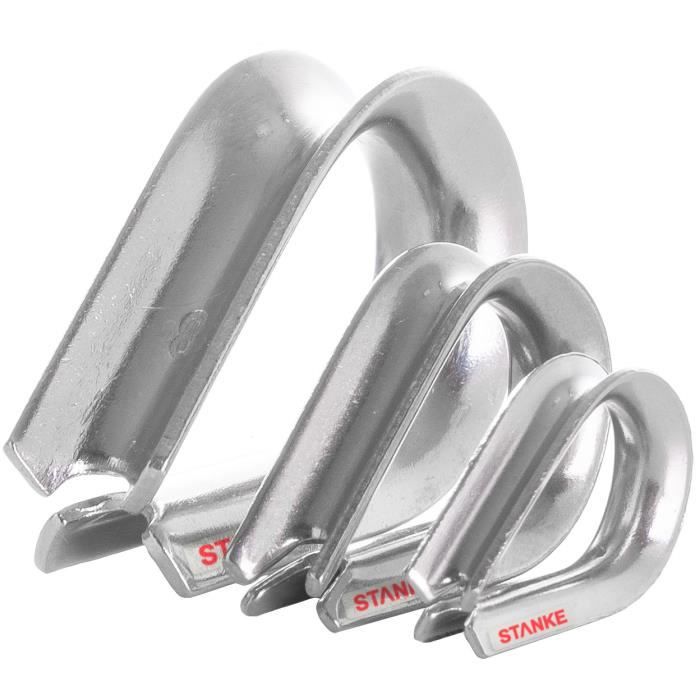 Câble métallique 100m Acier inoxydable V4A 316 2mm 7x7 Cordes
