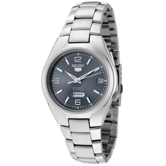 Montre - Seiko - 5 Automatique - Noir - Verre minéral - Analogique