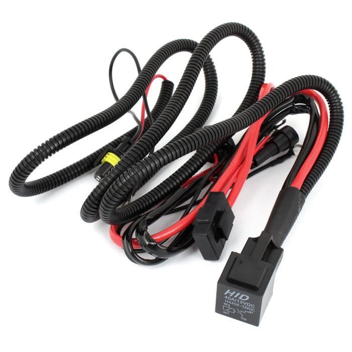 Pack De 2 Câbles De Phare LED H1 12V Pour Voiture – Connecteurs à 2 Fils, Neufs Sous Emballage