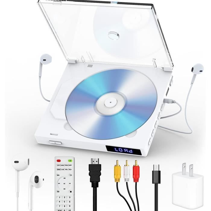 Maite Lecteur DVD HDMI pour TV, Lecteur CD DVD Compact avec