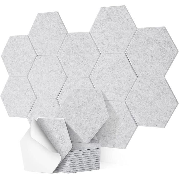 MatoSan® 30 Feuilles Panneau Acoustique Auto-Adhésif Haute Densité – Isolation Phonique Mur, Plafond, Bois & Porte