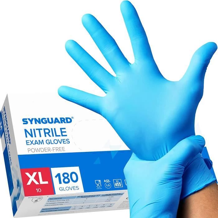 Boîte De 1000 Gants Nitrile Bleu Taille S Sans Poudre - Jetables, Hypoallergéniques, Sans Latex - Conformes EN455 & Contact Alimentaire - Examen Médical