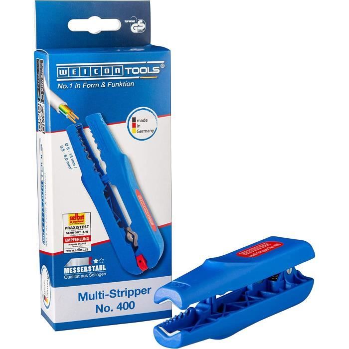 Pince à Dénuder WEICON Multi-Stripper 400 - Universelle Pour Câbles 0,5-6mm² - Made In Germany
