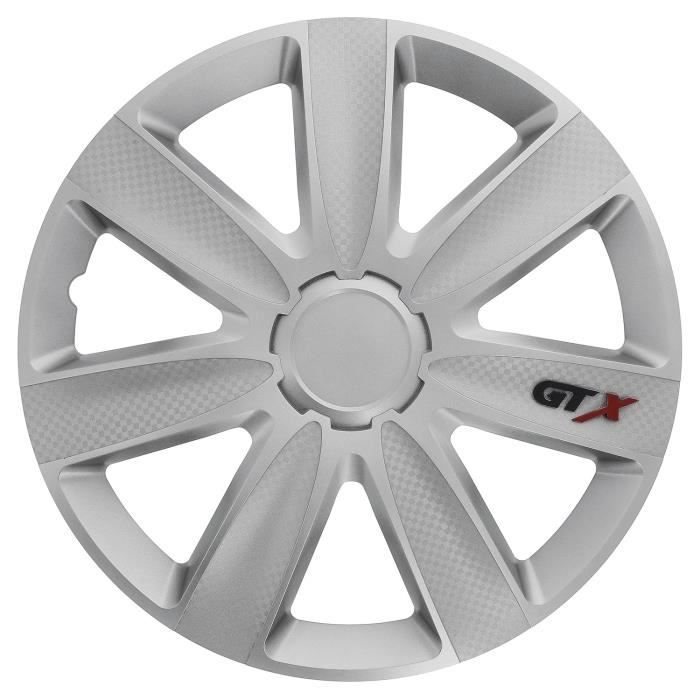 Sumex VNJ3613 4 Enjoliveurs 13'' California Argent - Made In Europe