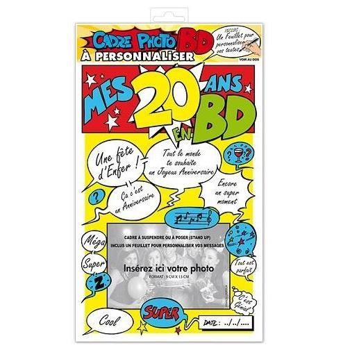 Cadre Photo Anniversaire ans X1 Achat Vente Decors De Table Soldes Sur Cdiscount Des Le Janvier Cdiscount
