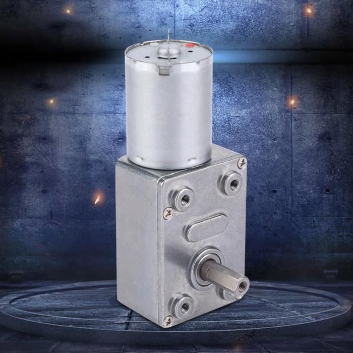Moteur Engrenages 12V 62RPM - Moteur Réduction Vis Sans Fin | Pour Fenêtre Et Treuil Miniature