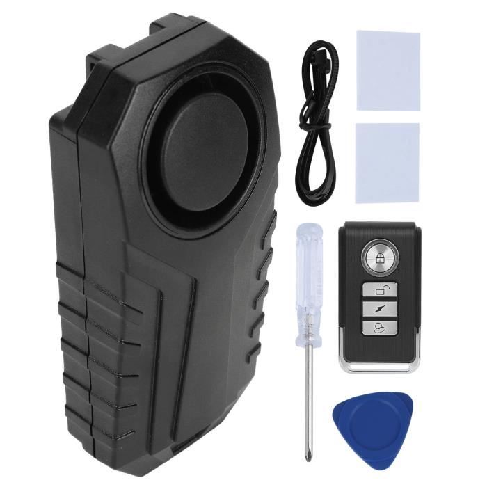 Alarme Vélo 110dB Vibrante Avec Télécommande - Étanche - Antivol Puissant