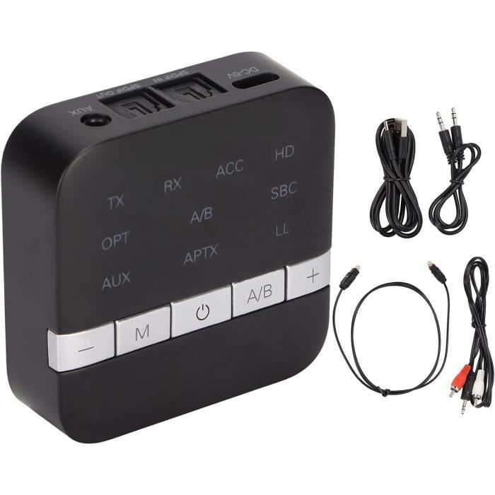Adaptateur Audio Bluetooth 5.0 – Émetteur/récepteur 2 En 1 – Pour TV/PC