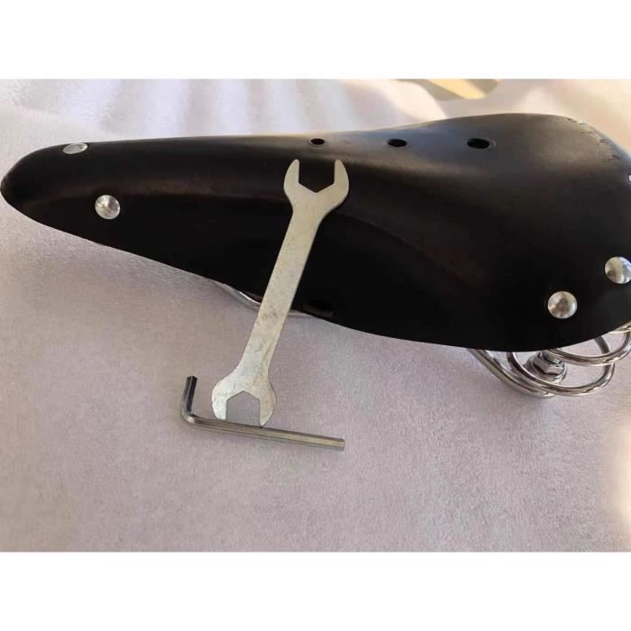 Selle De Vélo Vintage En Cuir De Vachette Véritable - Dimensions 280x170x50 Mm, 500g - Pour BMX Et Vélos Universels - Neuve