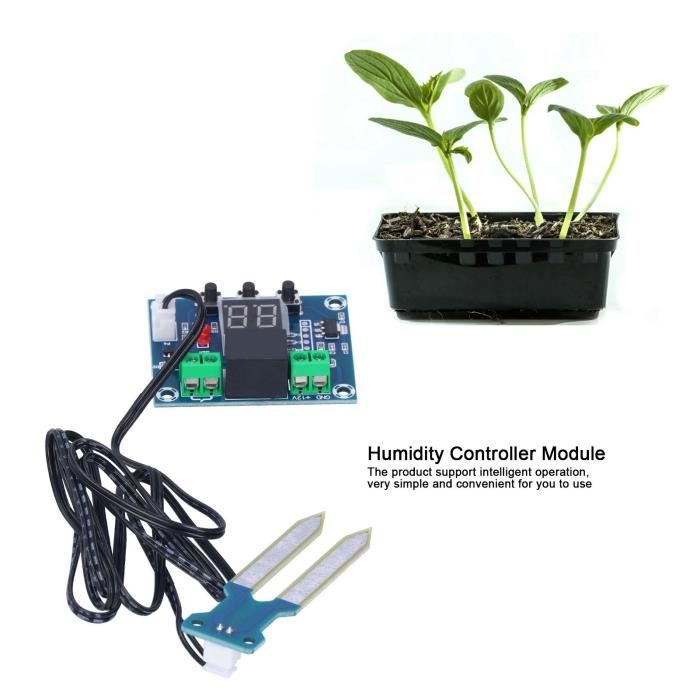 Contrôleur Humidité Sol DC 12V - Système Arrosage Automatique Avec Affichage Numérique Pour Horticulture