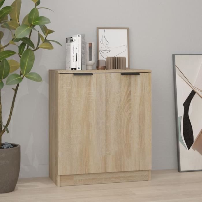 811064 vidaXL Buffet Chêne sonoma 60x30x70 cm Bois dingénierie