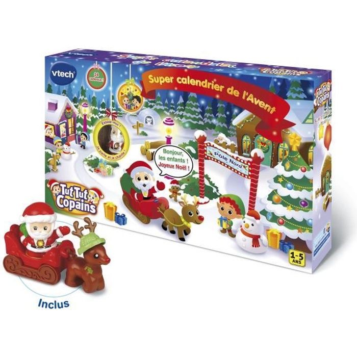 VTECH - Tut Tut Aventures - Super Calendrier du Père Noël - Calendrier de l' Avent - Cdiscount Maison