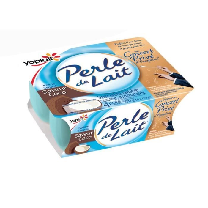 Perle de lait coco 4 x 125 g Yoplait - Cdiscount