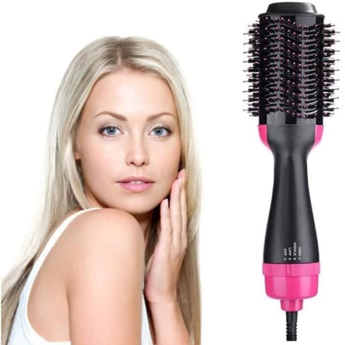 HK19167Brosse Soufflante, 1000W Brosse Lissante 4 en 1 Sèchecheveux Multifonction Portable