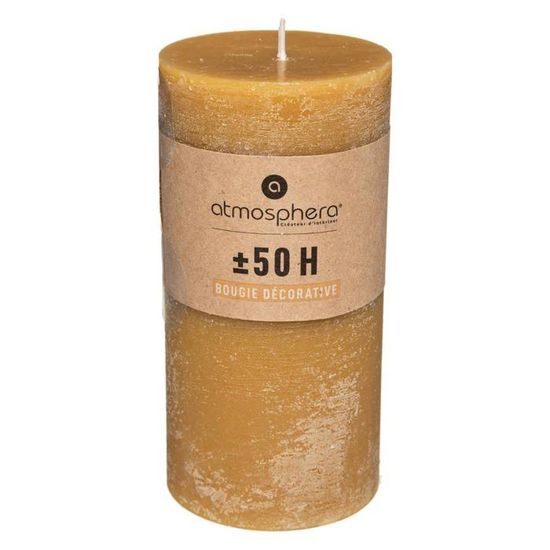 Bougie Boule Blanc Atmosphera – 88g, Paraffine, Durée 10h – Décoration Rétro Vintage – Parfum Ambiance