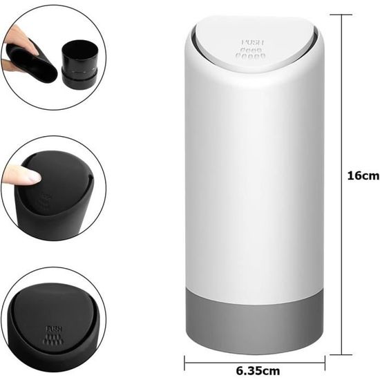 Porte-gobelet De Voiture Poubelle Automobile Blocage Des Odeurs Poubelle Portable Auto Mini Poubelle Avec Couvercle Berlines Suv Camions