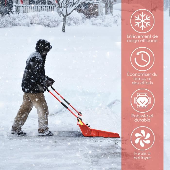 Acheter Pelle à neige pour voiture, sans rayures, haute luminosité,  robuste, Portable, 2 en 1, avec lumière LED, pour les voyages en véhicule