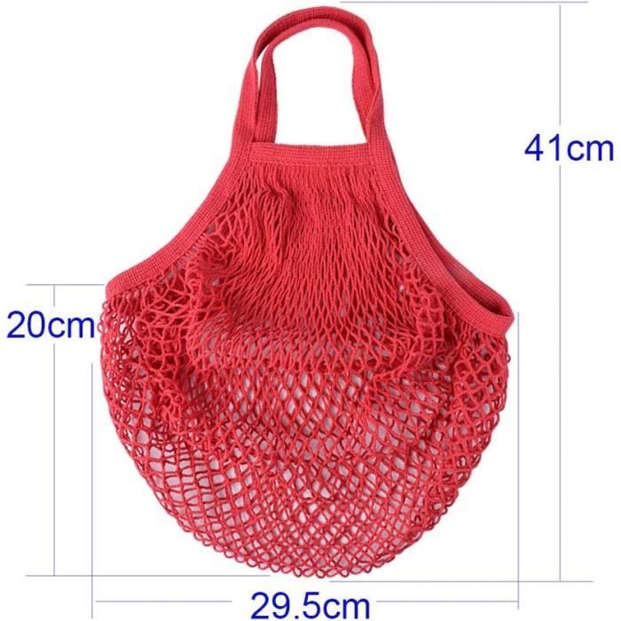 Filet De Course Fruits 3pcs Sac de Courses en Coton Sac Filet Maille pour Shopping Provisions ...