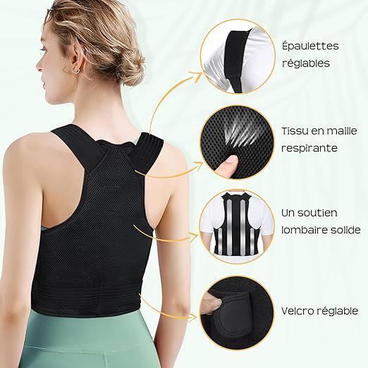 Ceinture Correcteur Ceinture Lombaire Femme Posture Correcteur Dos