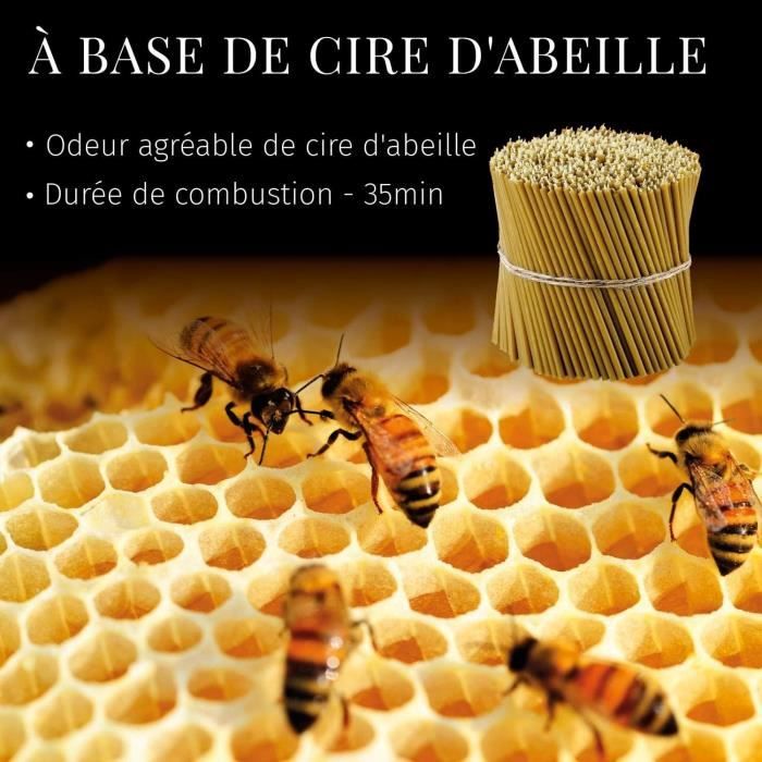 Bougies Rituelles 100% Cire D'abeille - Lot De 50, Parfum Mon Chéri, Pour Décoration Et Ambiance