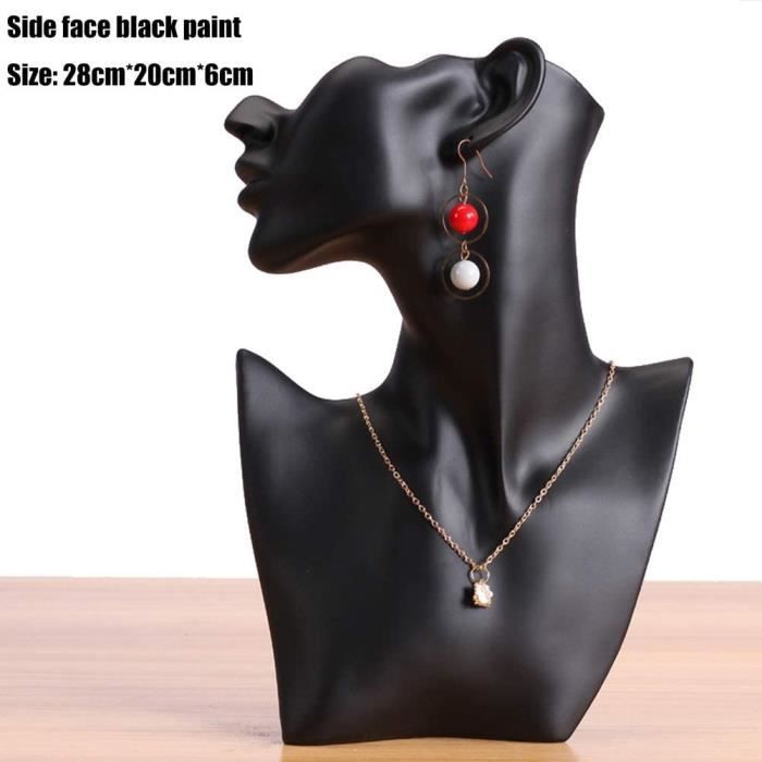 Lot De 2 Présentoirs à Bijoux YANGSHINE - Buste Et Main Pour Colliers, Bagues, Bracelets